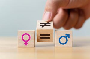 Gender equality stock image