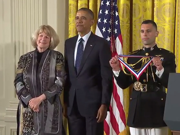 Dr. Mary-Claire King and President Obama