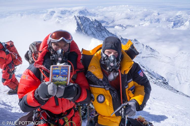 Dr. Paul Pottinger on the summit of Mt. Everest