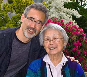 Dr. David Gruenewald and his mother, Mary