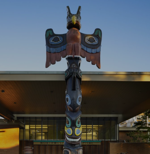 Tribal health center entrance