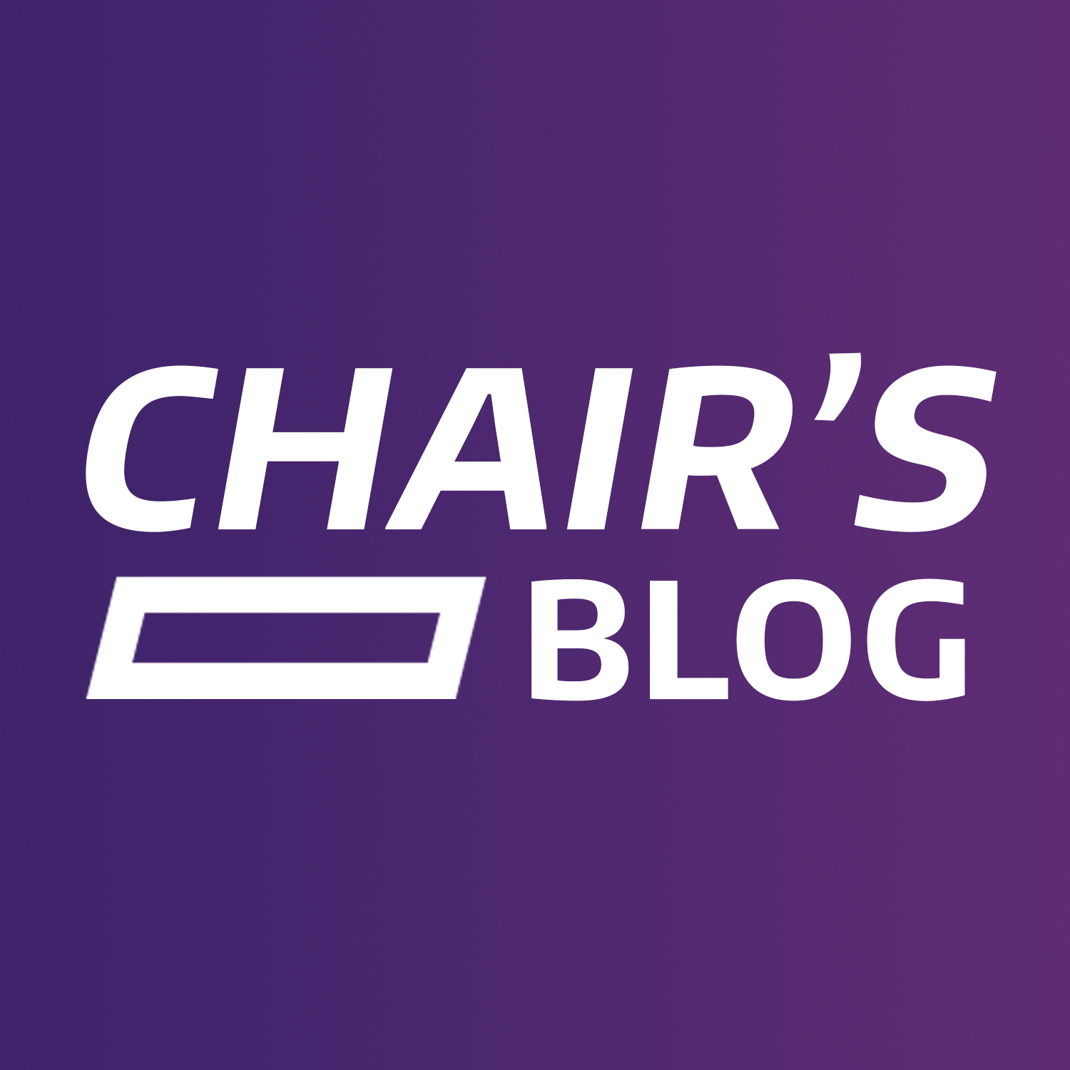Chair's blog