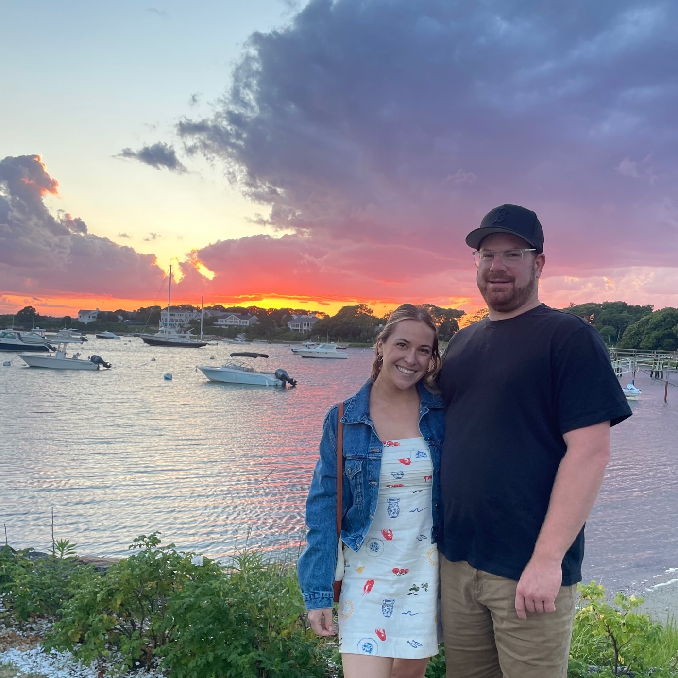 Mackenzie and Chris at sunset