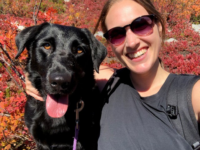 Rachel and her dog