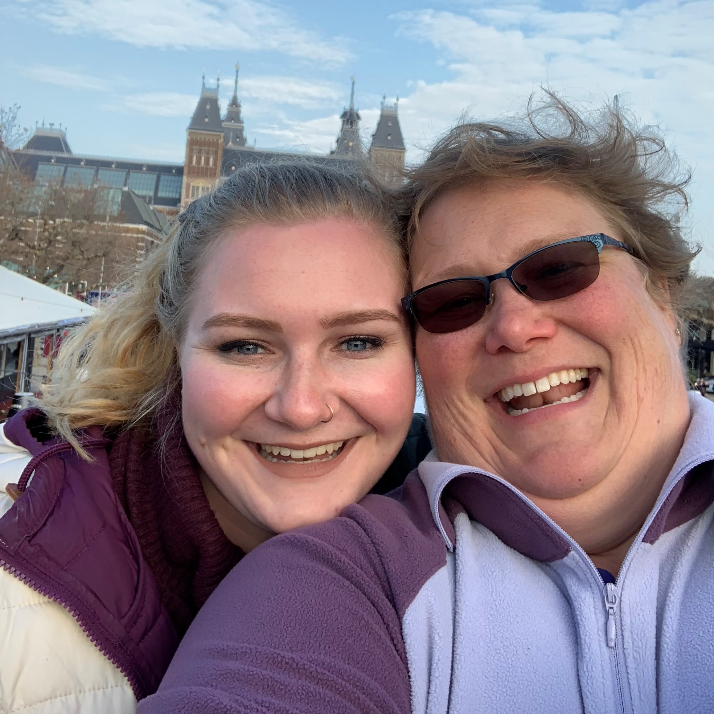 Kelli and her daughter, Mackenzie, in Amsterdam