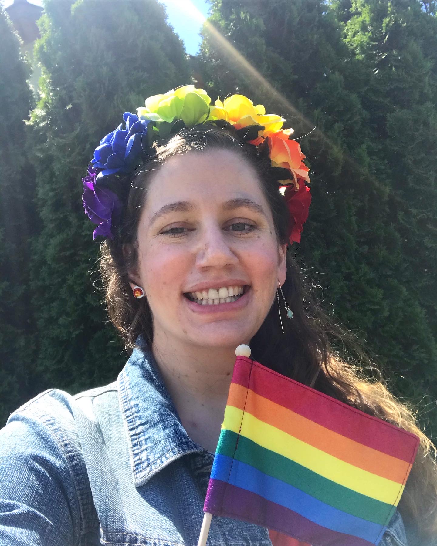 Kat at the Pride Parade