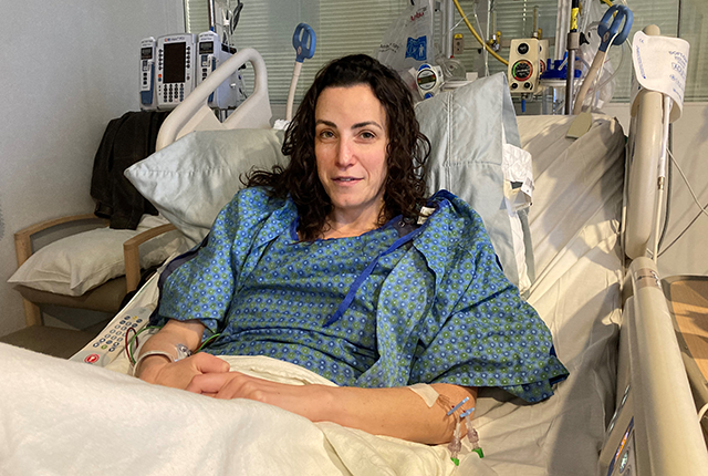 Leah Brown, shown at UW Medical Center in Seattle, changed her life significantly for fear of being shocked by her implanted cardiac device. Image: UW Medicine.