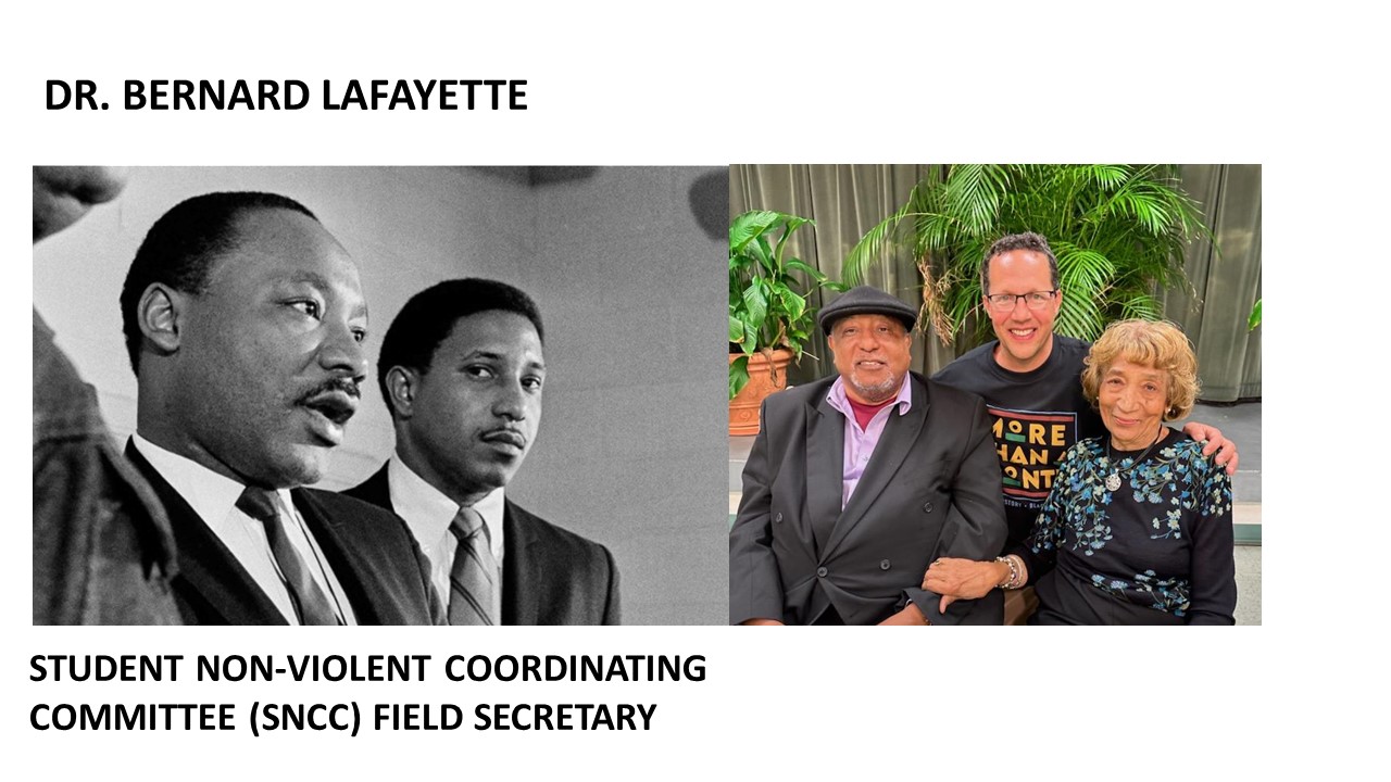 Dr. Bernard Lafayette and MLK and Lafayette and Sean Greelee