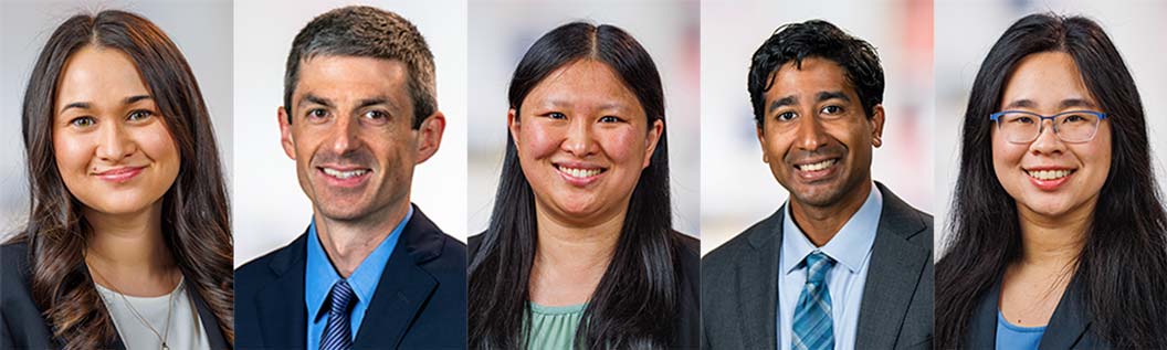 ASCO YIA awardees: Lauren Shih, Ruben Raychaudhuri, Jennifer Huang, Thomas Kuczmarski, and Vivian Liu