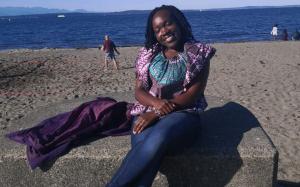 Dr. Bosire at Seattle waterfront