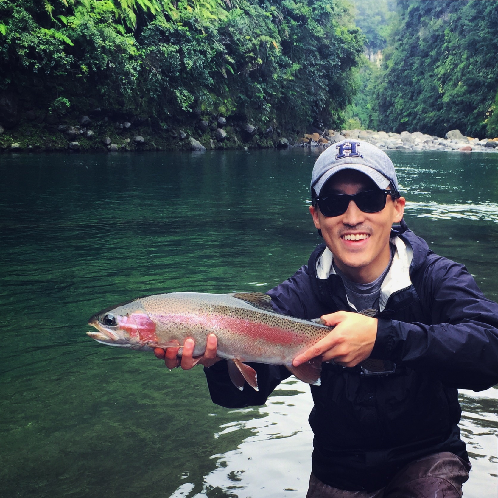 Joshua Liao flyfishing