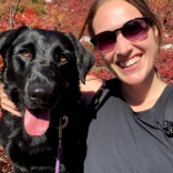 Rachel and her dog
