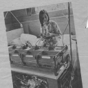 Linda Johnston at Northwest Kidney Center on a Kiil dialysis machine with a Scribner Shunt.