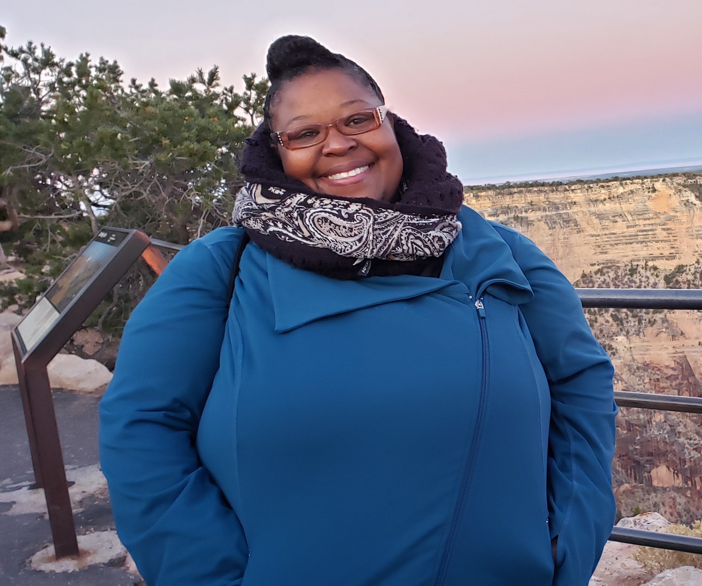 Shinetra Pryor at the Grand Canyon
