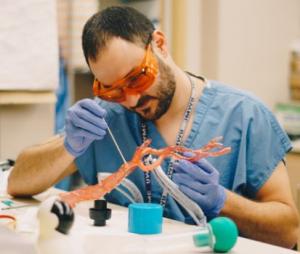 Dmitry Levin working on a 3D model