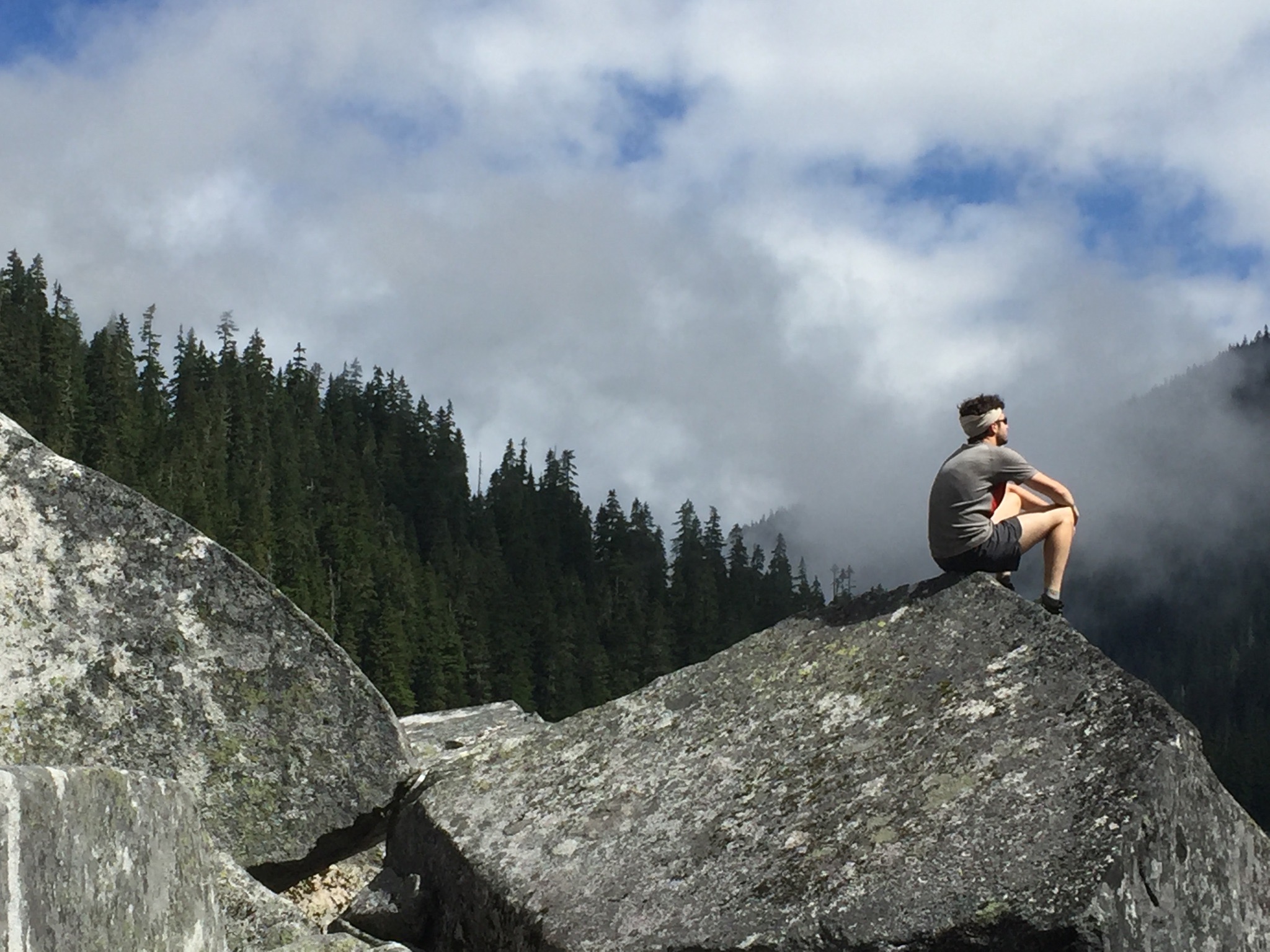 Matthew Smith on rock