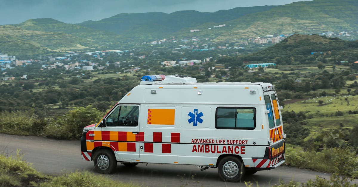 Ambulance in rural area. Photo by Pexlels 752770.