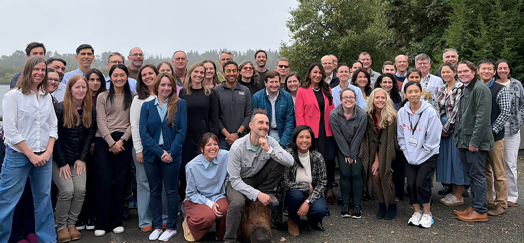 Group shot of attendees at the Division of Pulmonary, Critical Care and Sleep Medicine retreat.